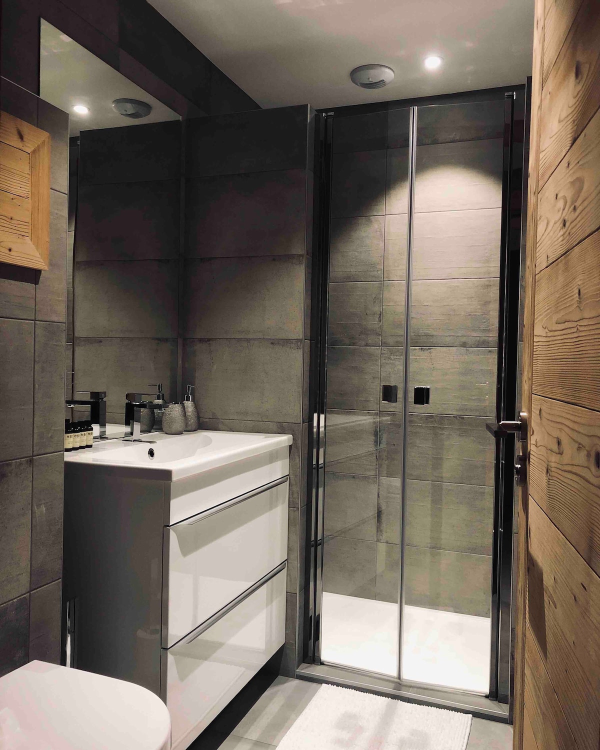 La salle de douche