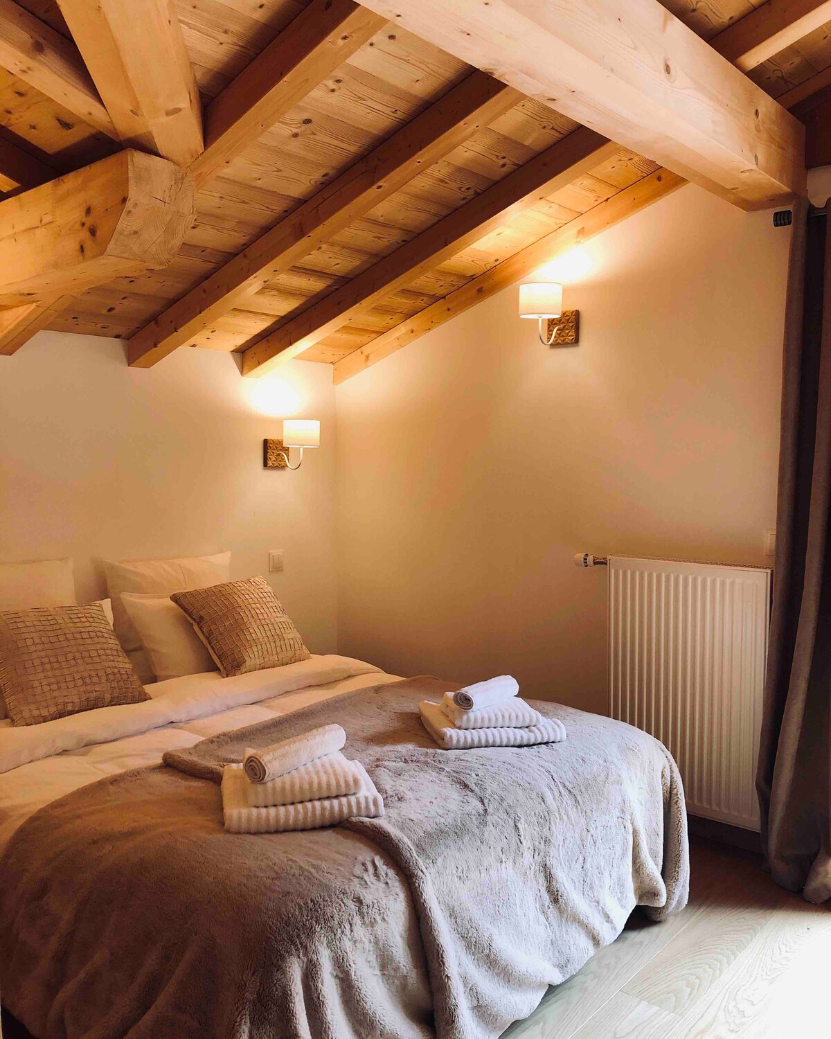 La chambre et ses couchages modulables